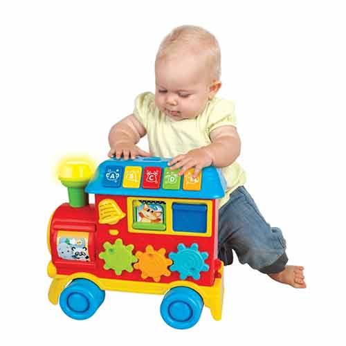 Winfun Multi-Functional Walker Ride-On Learning Train Toy For