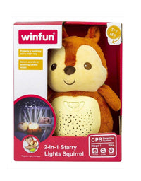 Winfun - 2 in 1 Starry Lights Squirrel Pal Toy For Kids (0824)
