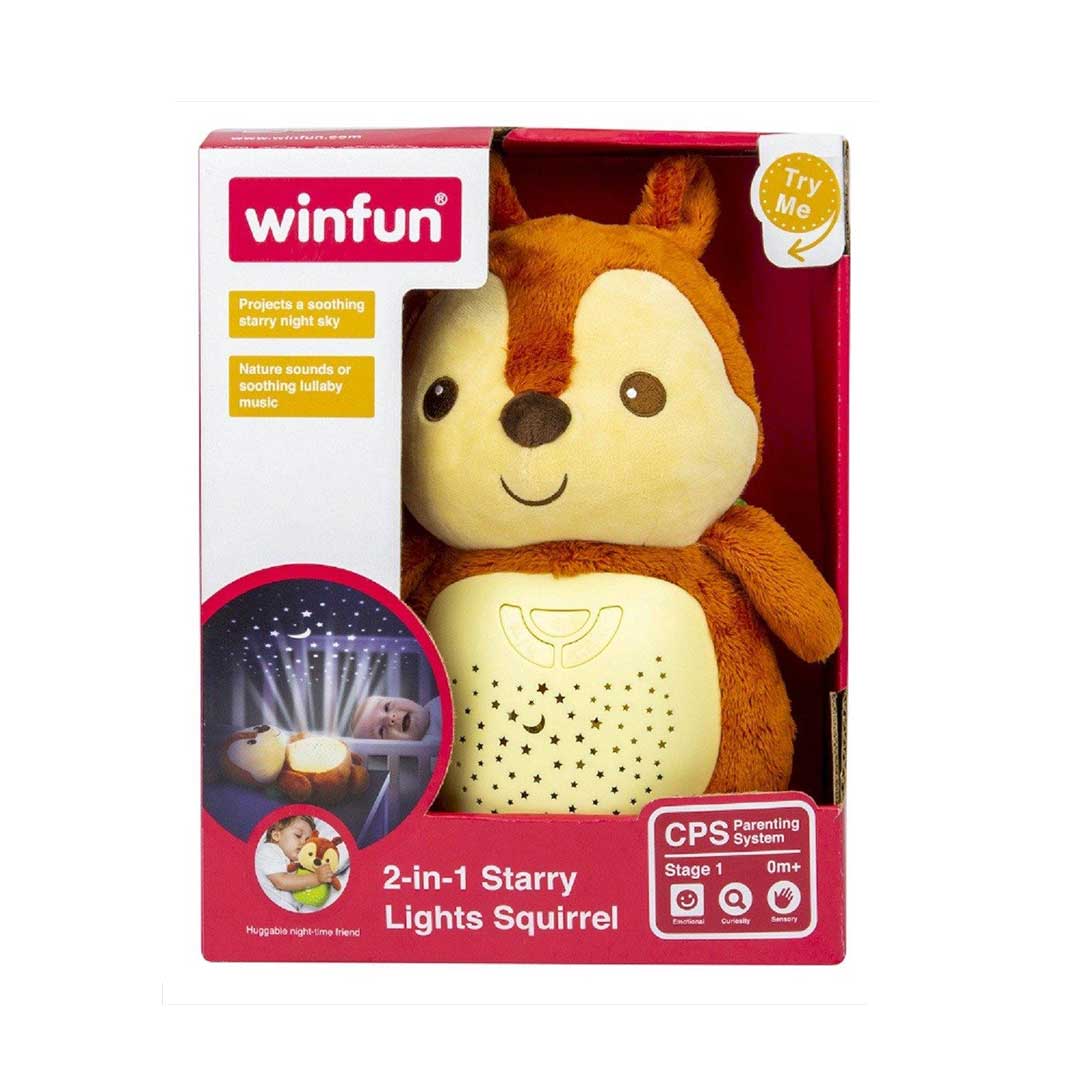 Winfun - 2 in 1 Starry Lights Squirrel Pal Toy For Kids (0824)
