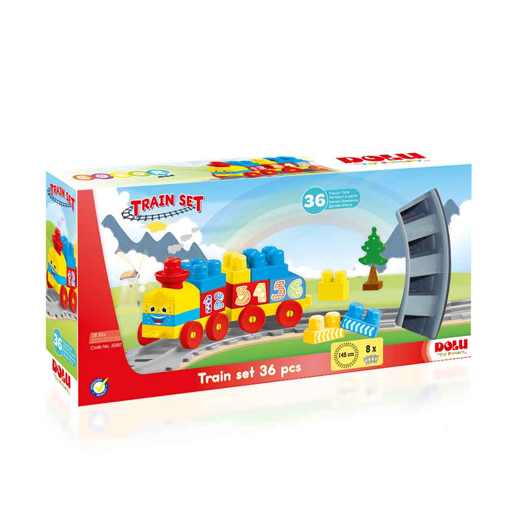 DOLU - Train Set 36 Pcs Blocks