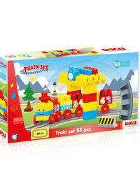 DOLU - Train Set 58 Pcs Blocks
