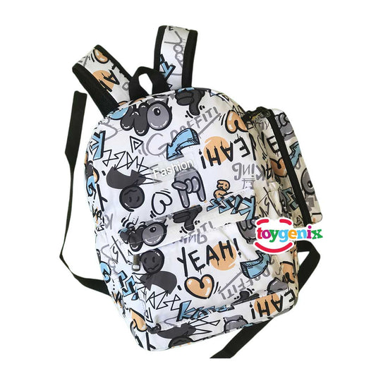 Graffiti Backpack High Quality College Bag-004