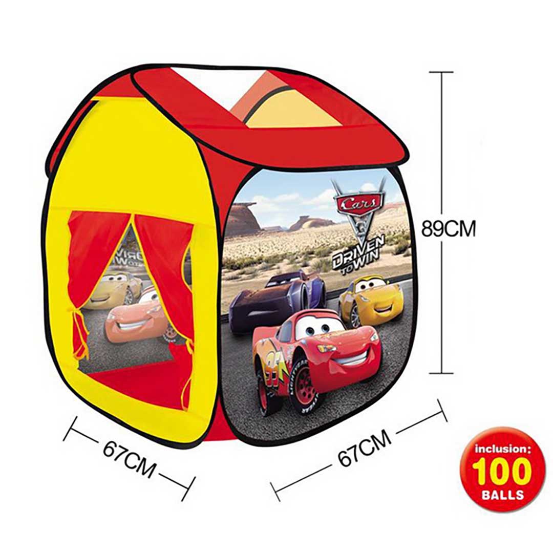 Cars Tent House - 100 Balls