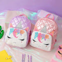 Unicorn Plush Fiber Backpack