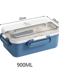 Elegant Vibrant Lunchbox with Cutlery
