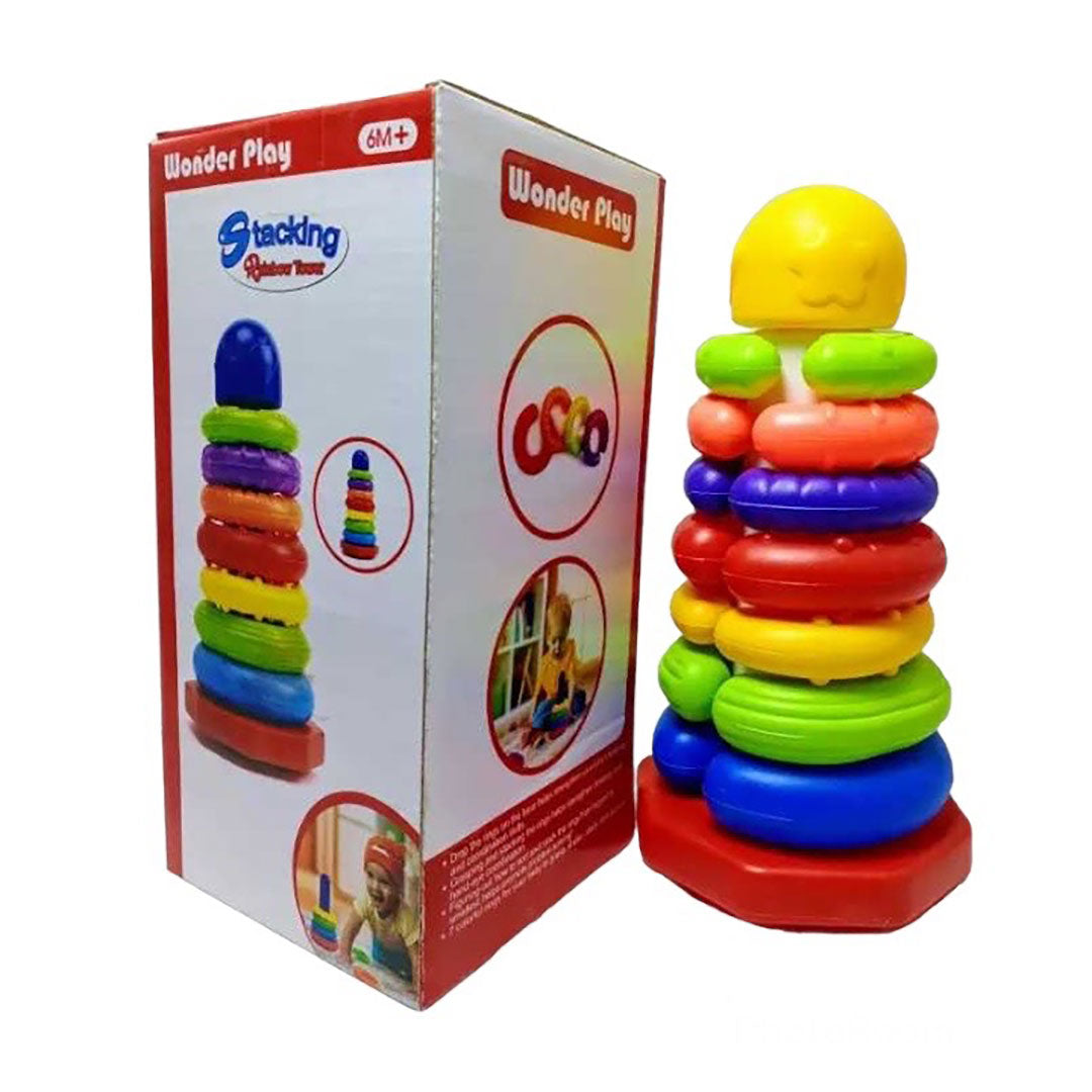 Wonderplay - Stacking Ring Rainbow Tower