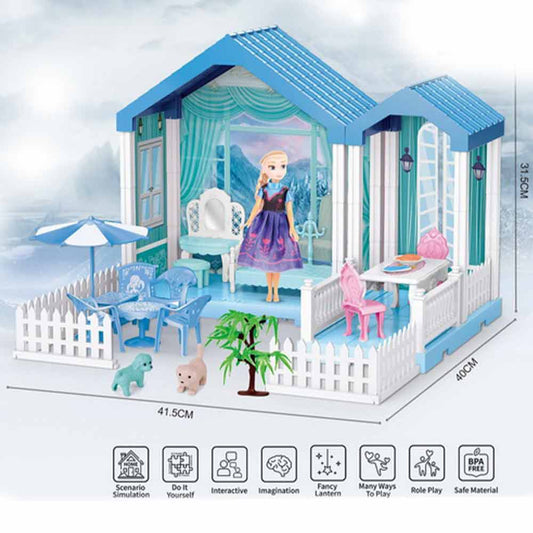 Snow Princess Doll House 67Pcs