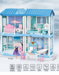 Snow Princess Doll House 92Pcs
