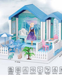 Snow Princess Doll House 67Pcs

