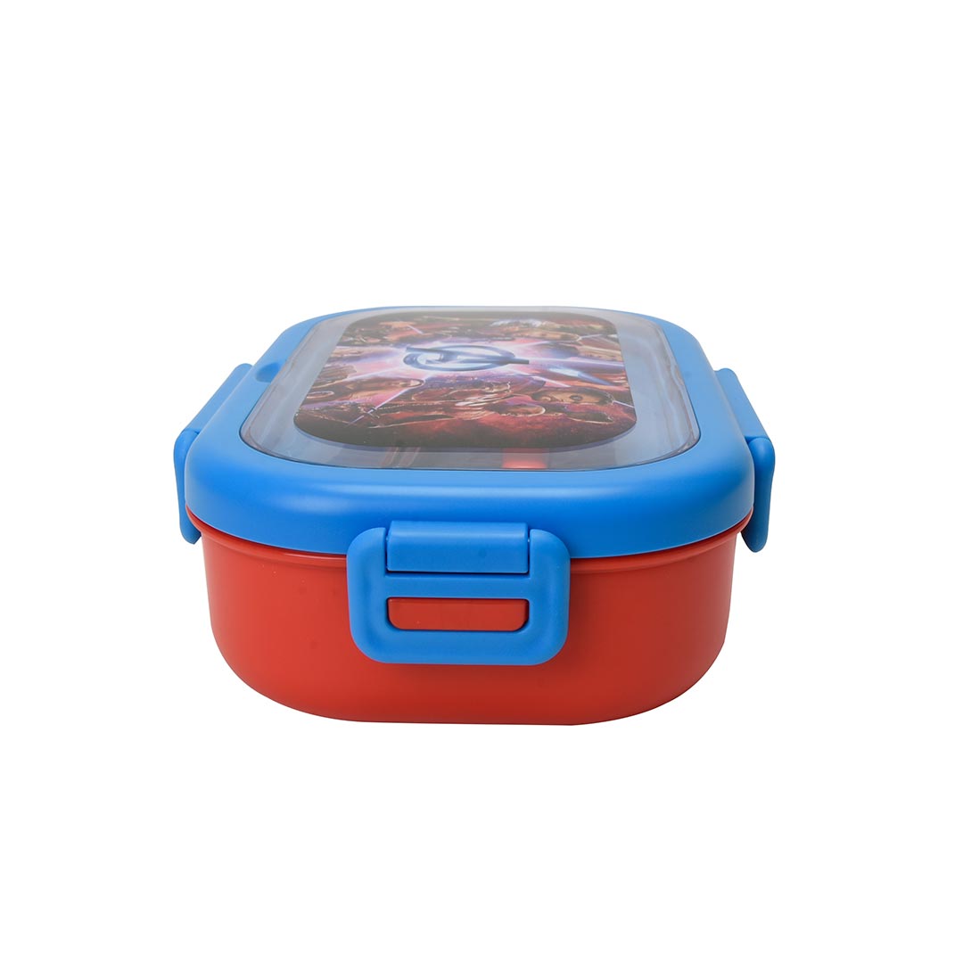 Marvel Avengers Lunch Box, Microwave Safe without Lid, Sandwich Container for School and Travel