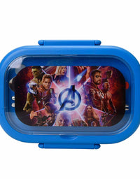 Marvel Avengers Lunch Box, Microwave Safe without Lid, Sandwich Container for School and Travel
