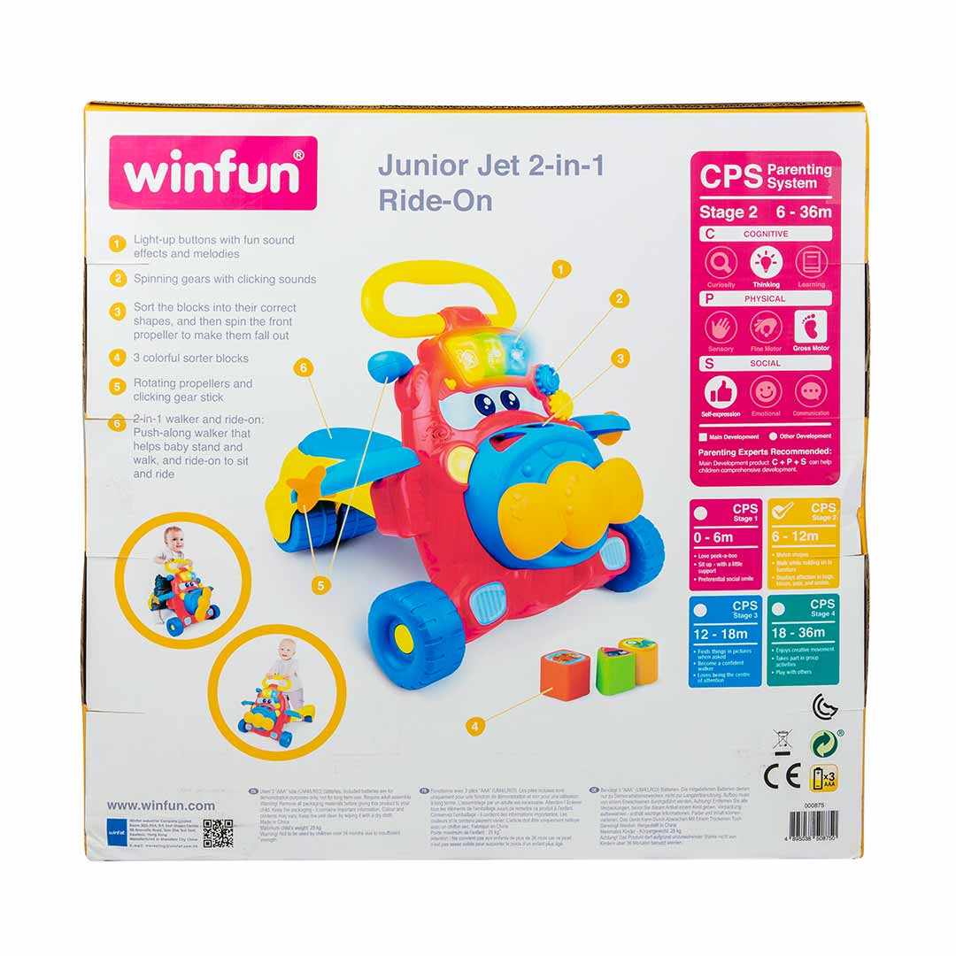 Winfun - Junior Jet 2-in-1 Ride-On