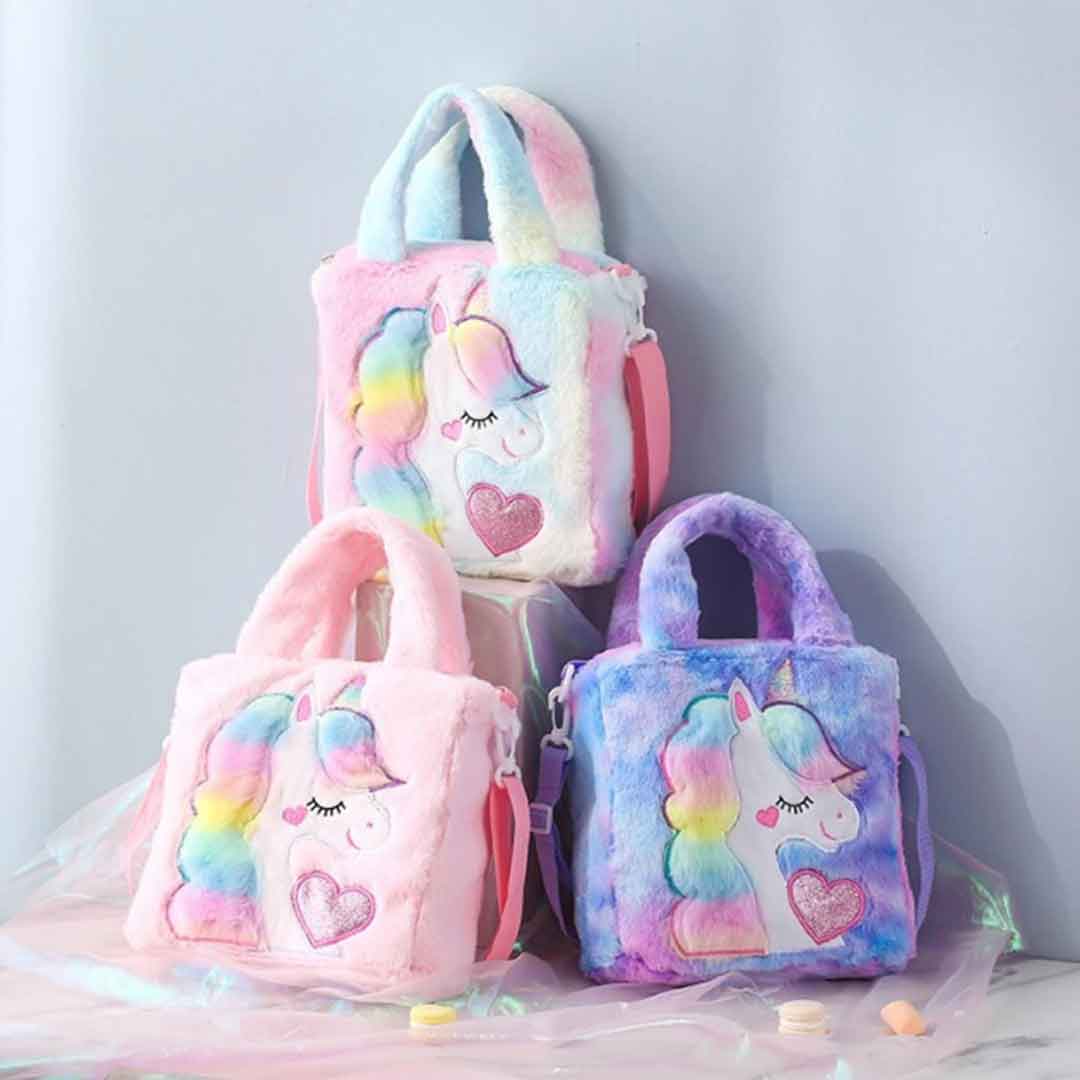 Unicorn Plush Handbag