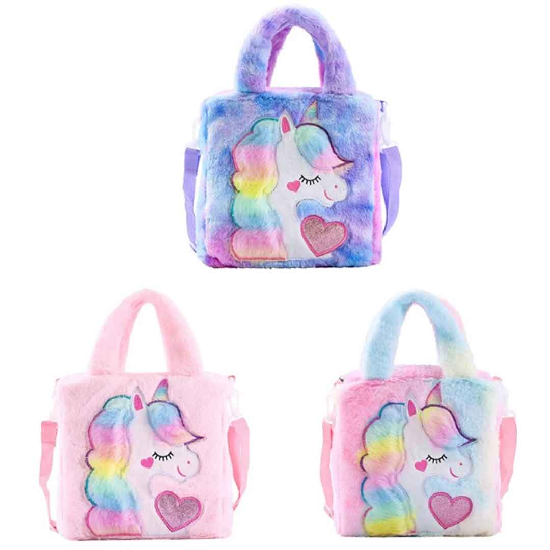 Unicorn Plush Handbag