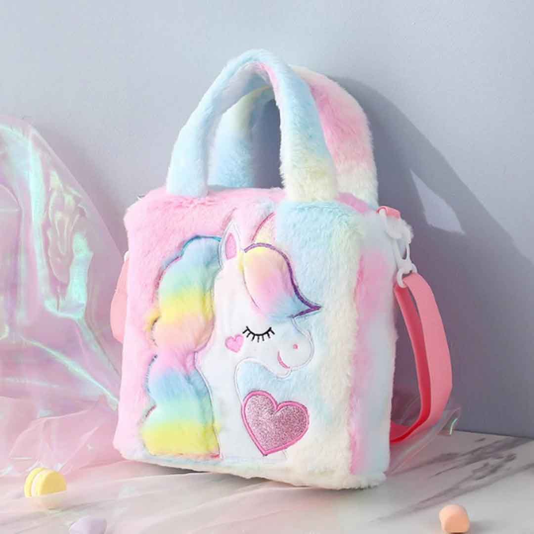 Unicorn Plush Handbag